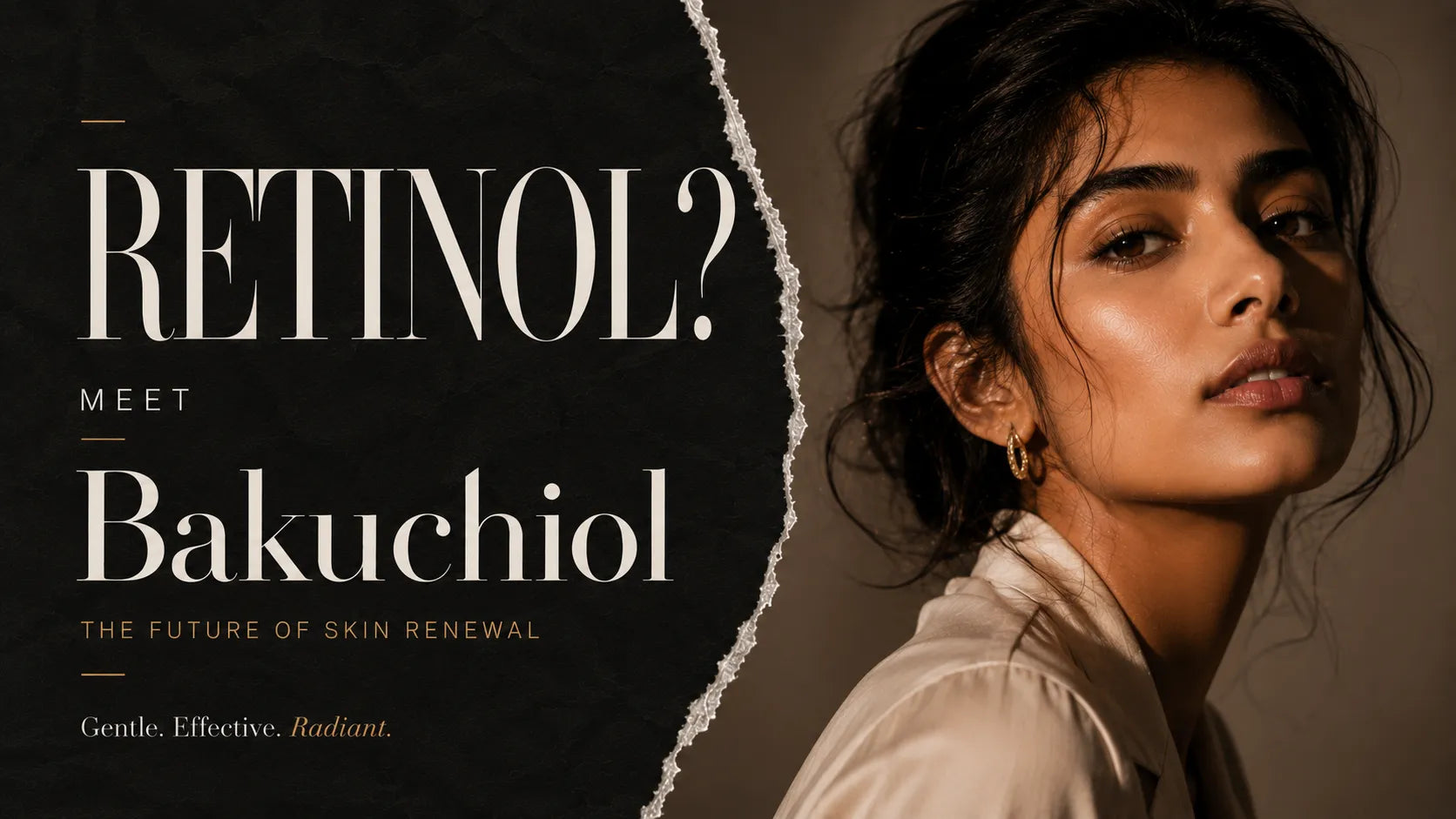 Bakuchiol Face Serum by GlowBareSkin LumiSkin Night Elixir, a gentle retinol alternative for smoother, youthful-looking skin.