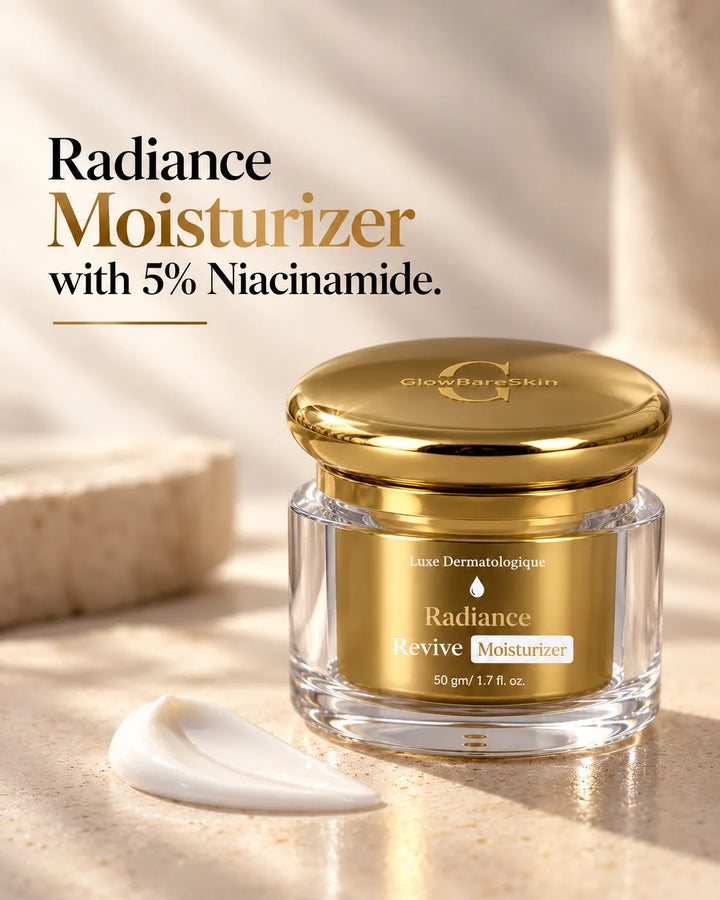 Niacinamide + Ceramide Moisturizer for Barrier Repair | GlowBareSkin Radiance Revive Moisturizer