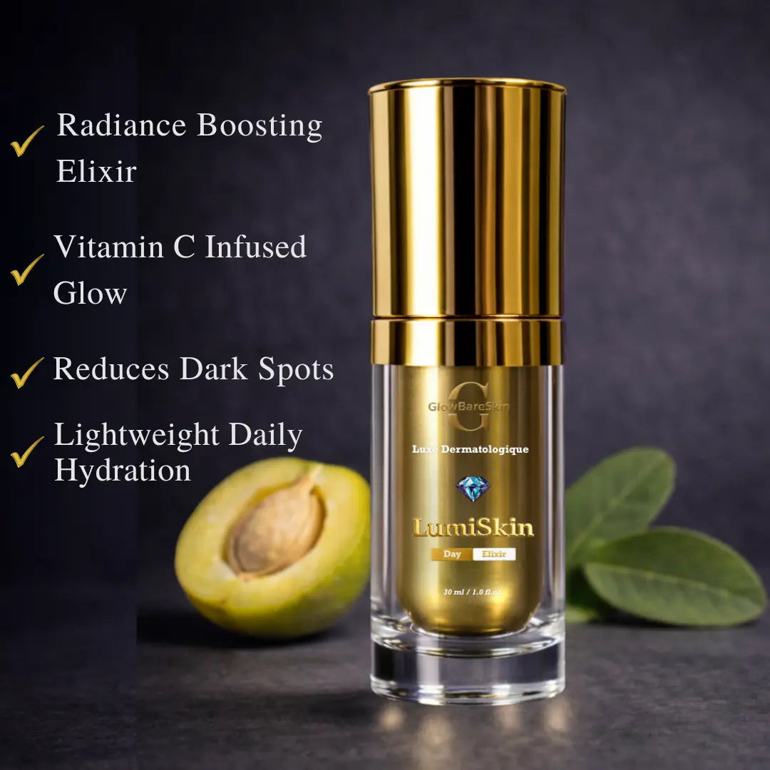 GlowBareSkin LumiSkin Day Elixir | Kakadu Plum Face Serum | Élixir de Lumière 30ml