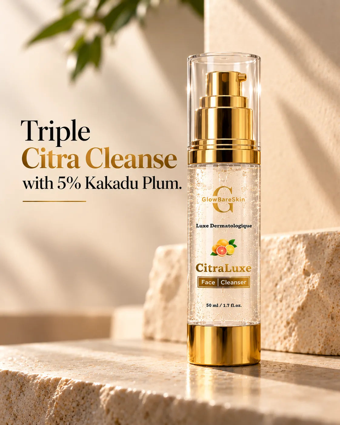 Kakadu Plum Face Cleanser for Dull & Oily Skin | GlowBareSkin Citra Luxe Cleanser