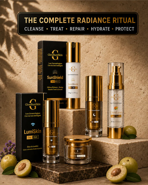 5-Step Skincare Routine Kit for Glow & SPF | GlowBareSkin Éclat Full Set