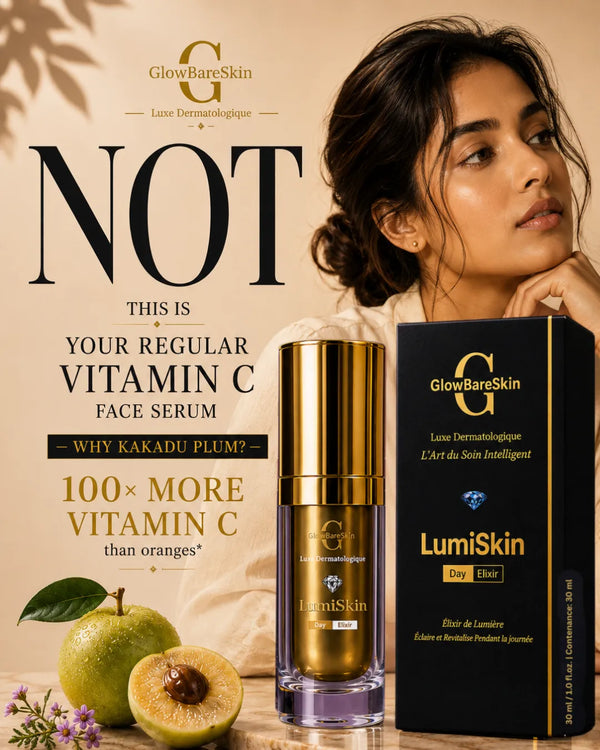 Kakadu Plum + Niacinamide Day Serum for Glow | GlowBareSkin LumiSkin Day Elixir 30ml